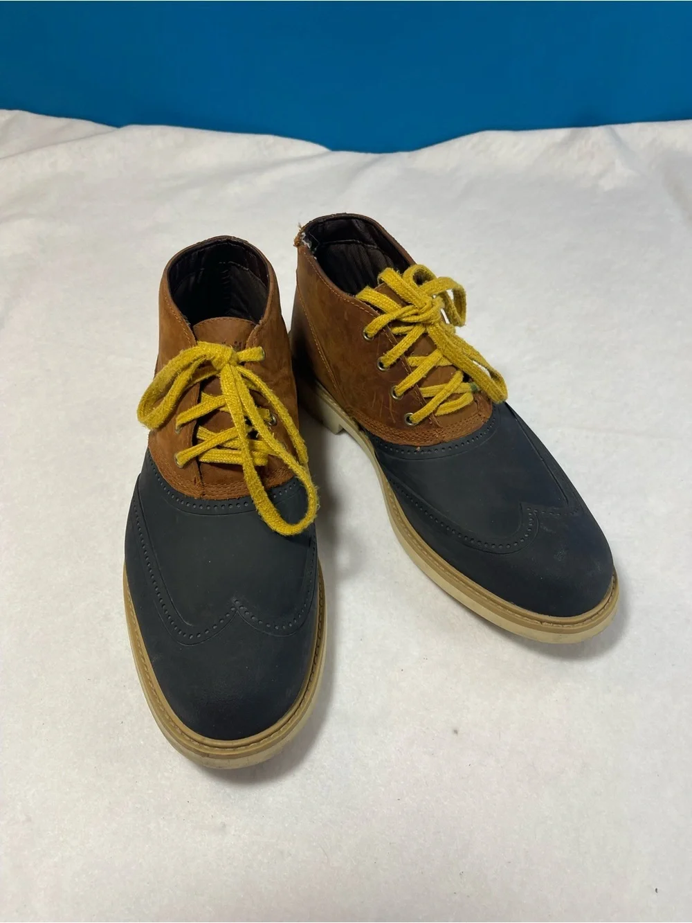 Timberland Waterproof Duck Chukka Boots Men’s 9.5 Brown Black Leather Ortholite